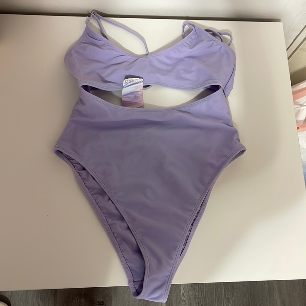 light purple bathing suit